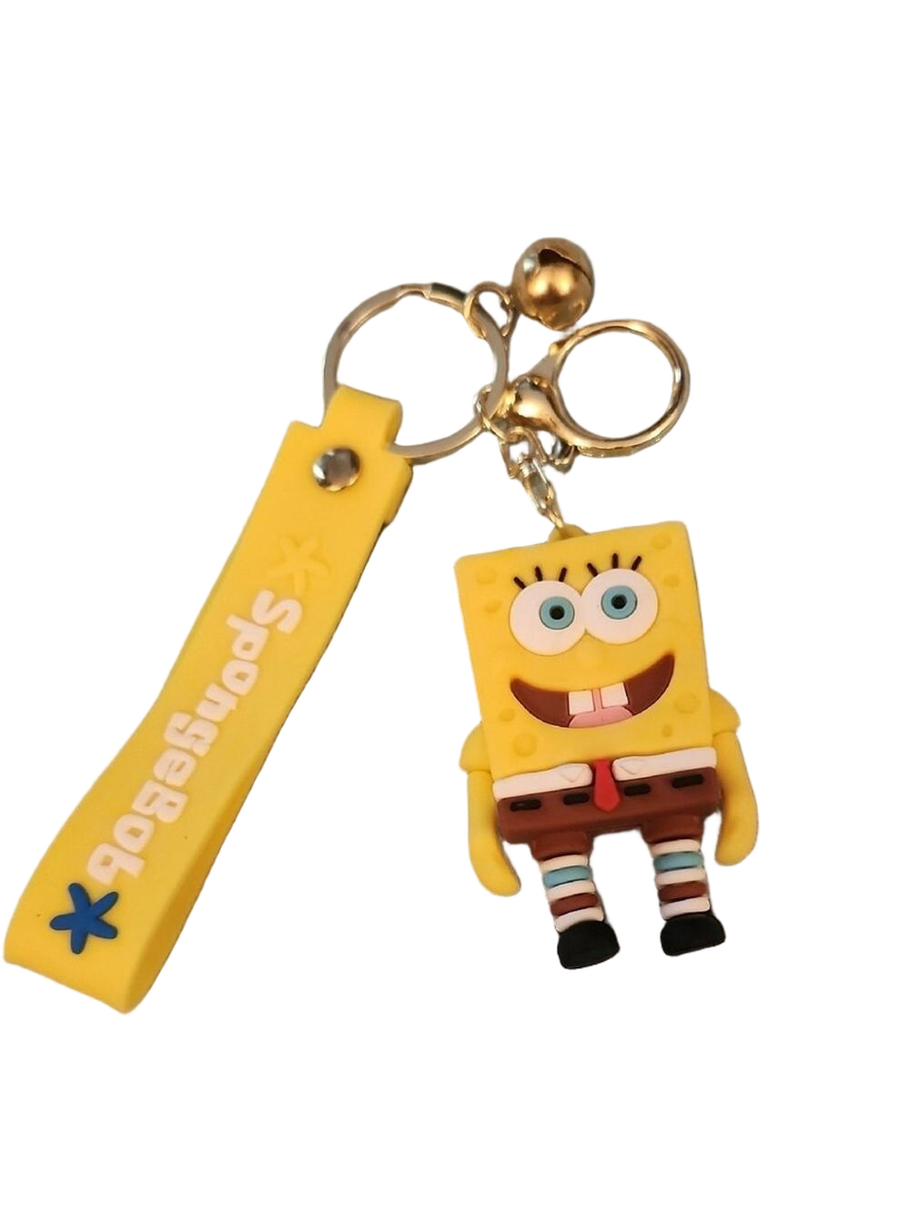 Sponge Bob Square Pants Yellow Key Holder WITH strap